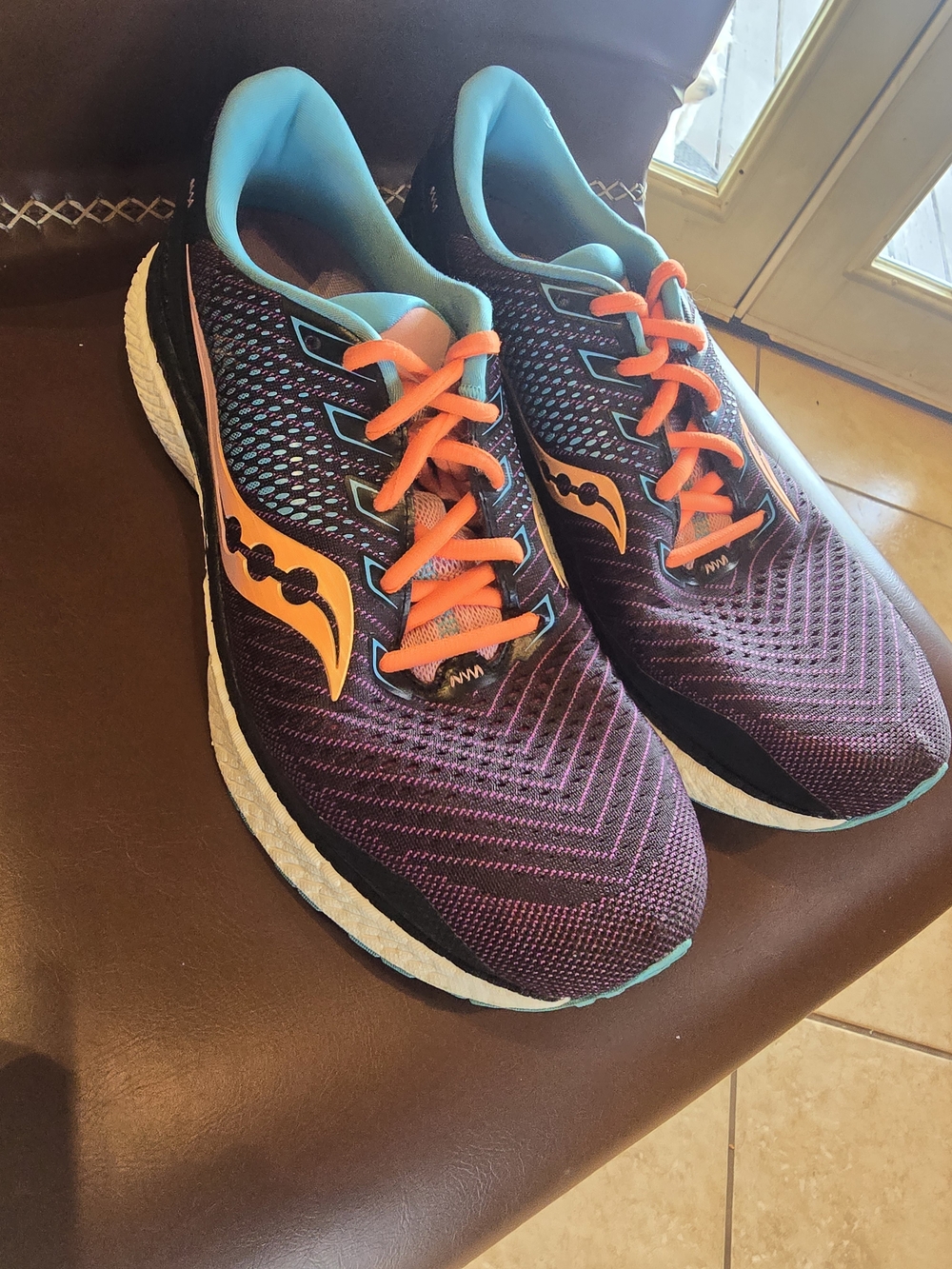 Saucony Women's Purple Teal Orange Running Shoes